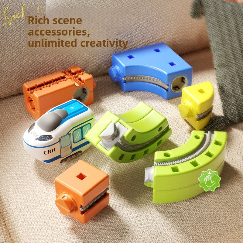 Magnetic Rail Building Blocks Electric Train Set