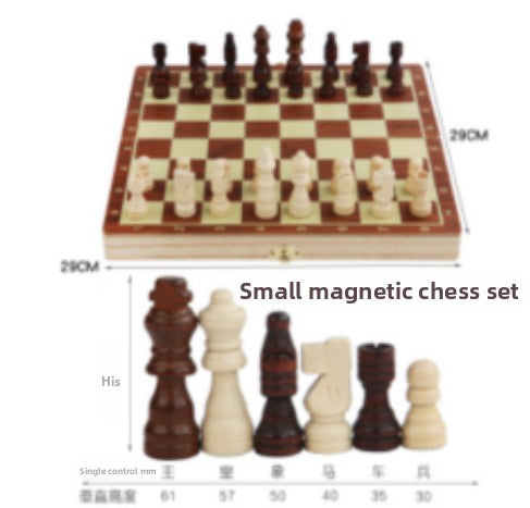Solid Wood Magnetic Chess Set