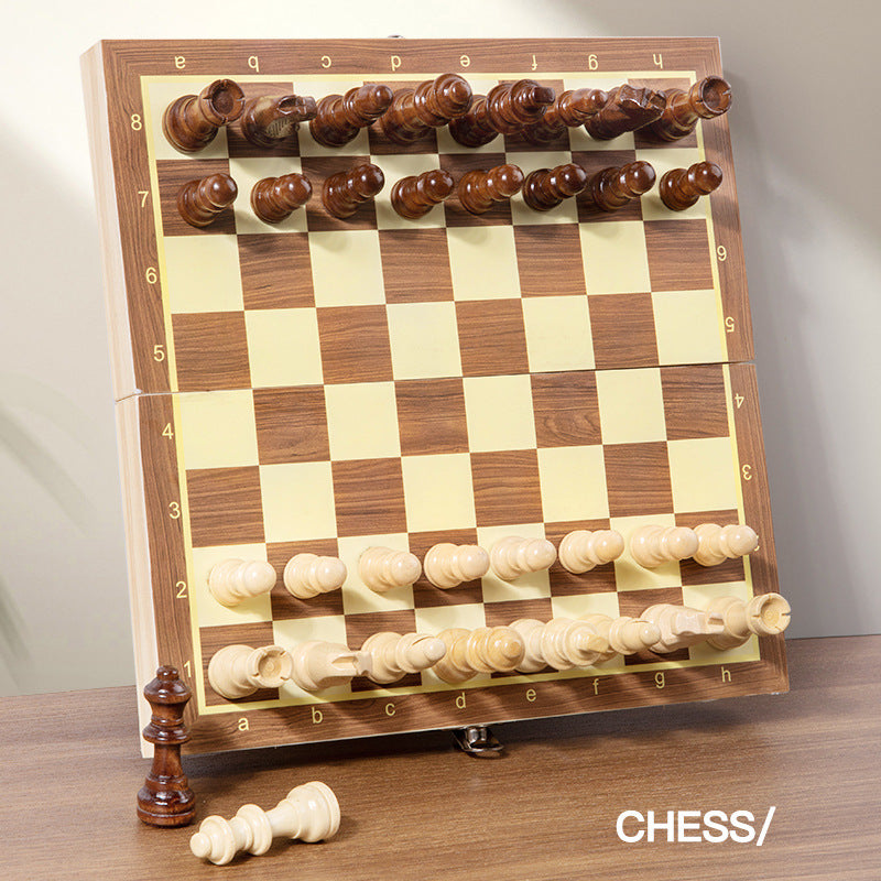 Solid Wood Magnetic Chess Set