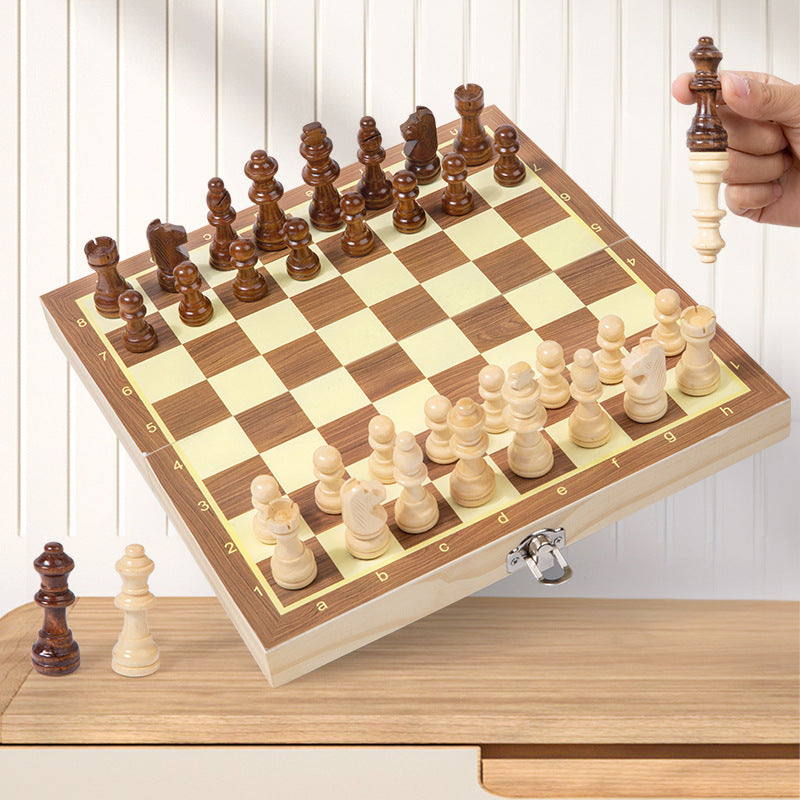 Solid Wood Magnetic Chess Set