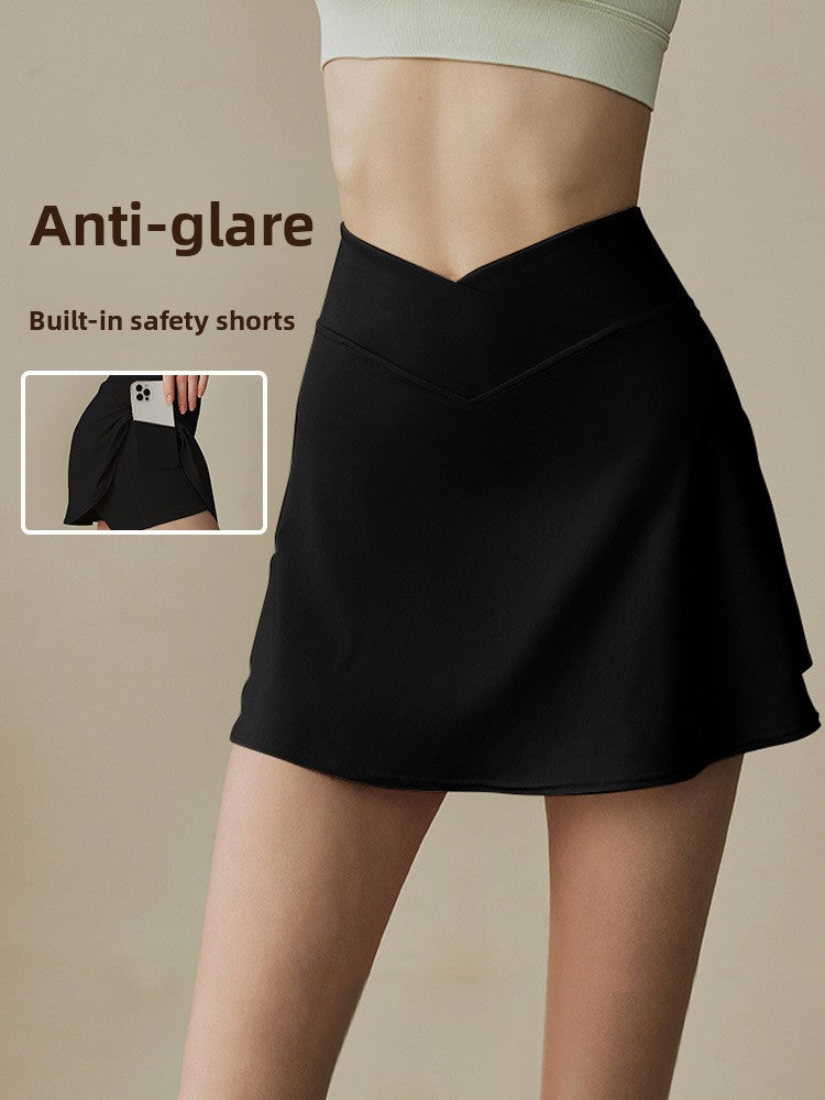 Womens Quick Dry Sports Skirt with Shorts