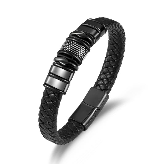Men's leather bracelet
