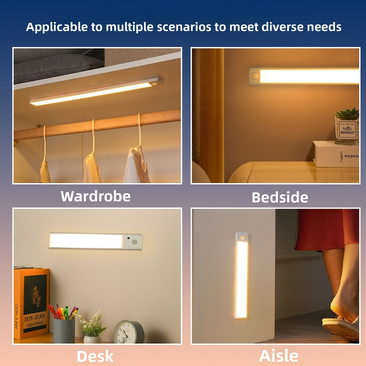 Ultra-Thin LED Motion Sensor Cabinet Light