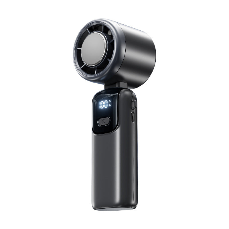 Ice compress hand-held fan