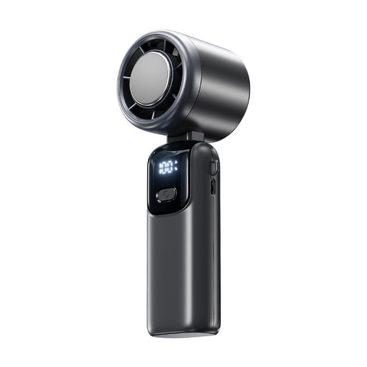 Ice compress hand-held fan